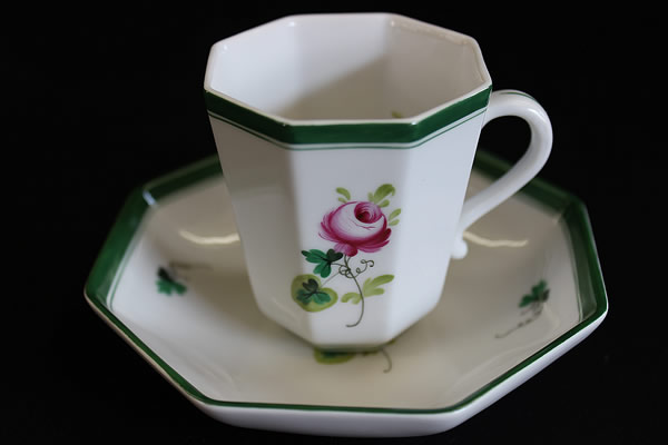 M■HEREND ヘレンド ハンガリー■ウィーンのバラ■デミタスC/S■