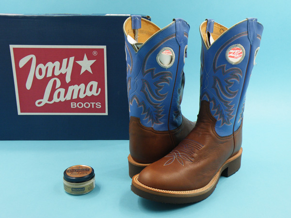 未使用 箱付 トニーラマ ウエスタンブーツ クリーム付 #9491
