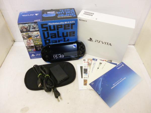 029c☆SONY PS VITA Wi-Fi PCH-2000 ZX18 バリューパック(PS Vita本体 