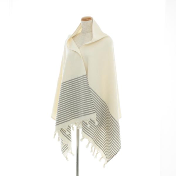 1円◆ クロエ ストール 生成り 綿 コットン トルコ製 中古