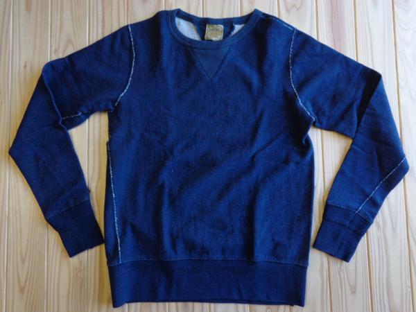 SALE!ヒューストン!両Vガゼット クルースウェット/XL/インディゴ