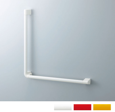 浴室に最適 L型アクセサリー握りバーで入浴も安心 カラー3色