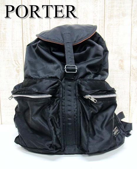 【PORTER／ポーター】 タンカー リュック 黒/ブラック