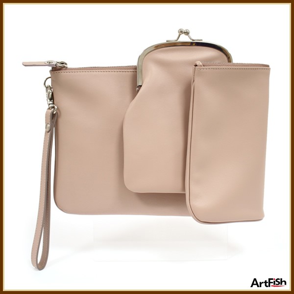 1円 マルタン マルジェラ ◇ピンク本革2wayバッグy127*新品