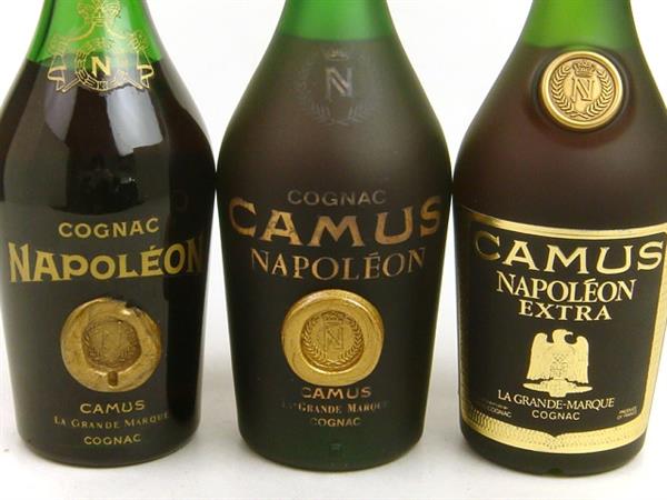 カミュ ナポレオン エクストラ他 ブランデー3本セット 酒 古酒 カミュ