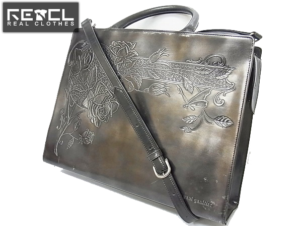 ジャンポール・ゴルチエ 2wayレザードレスバッグ ニューローズ