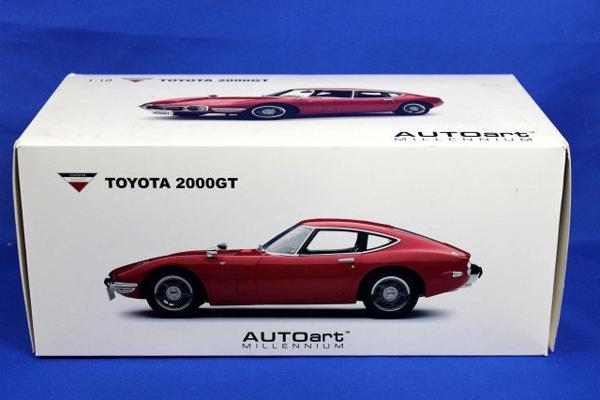 おもちゃ トヨタ 2000GT クーペ レッド 1/18 オートアート ミレニアム