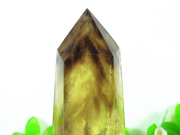 AAA級天然(ファンドーム入)シトリン六角柱98D2-78D95a