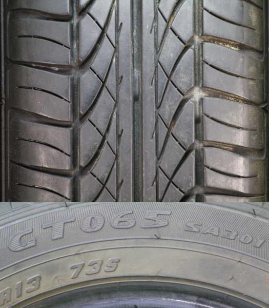 深溝 155/65R13・グッドイヤー・深溝4本セット・ホンダ・12年製 深溝 155/65R13・グッドイヤー・深溝4本セット・ホンダ・12年製