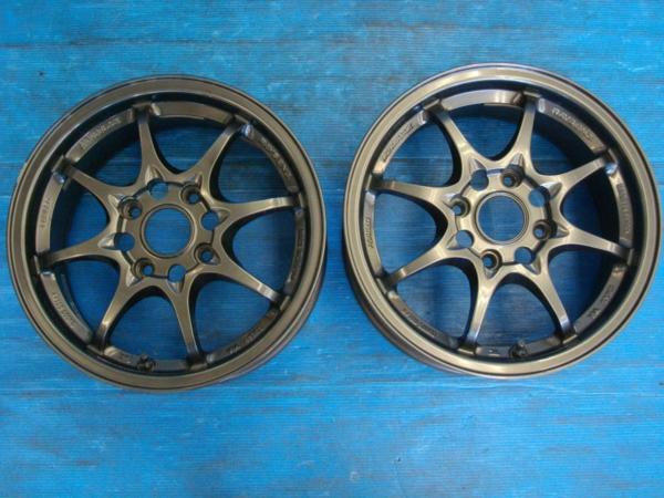 D【0823】RAYSボルクCE28　6.5Jx15インチ+45 4H PCD114.3☆2本