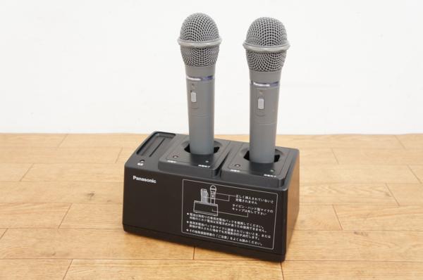 30日保証 Panasonic ワイヤレスマイク WX-4100B 2本+充電器set