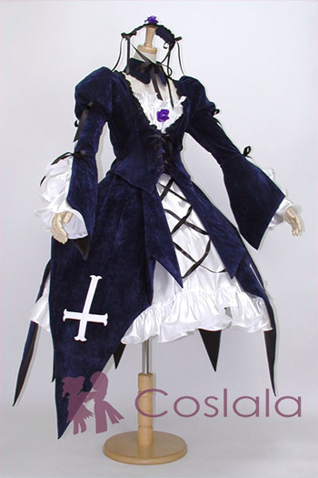 ブルーローズ衣装 即納☆ローゼンメイデン 水銀燈原作仕様 M(コスプレ