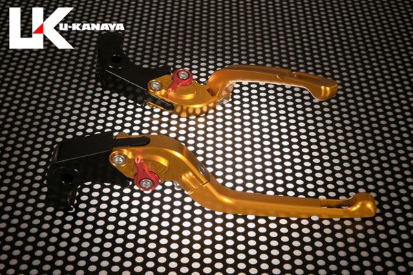 NINJA ZX-14R('06～)アルミ可倒式レバー【GD】TYPE-R