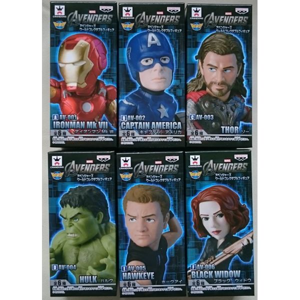 ワールドコレクタブル マーベル アベンジャーズ marvel ワーコレ セット MARVEL アベンジャーズ ワールドコレクタブルフィギュア 全6種 【公式