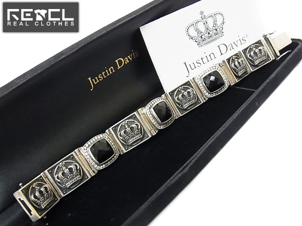 ジャスティンデイビス[55万↑]M.TS Bracelet オニキス SBJ152