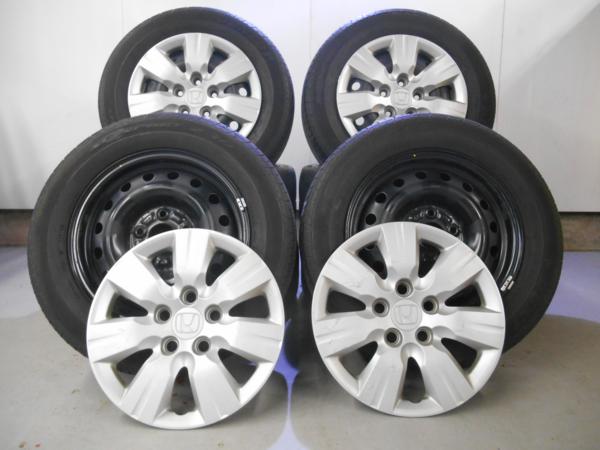 HONDA純正スチール195/65R15タイヤセット♪