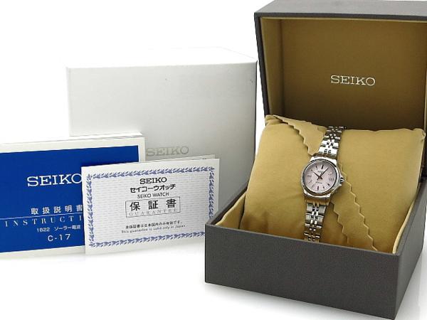 美品【セイコー】エクセリーヌ ソーラー電波 レディス SWCW013