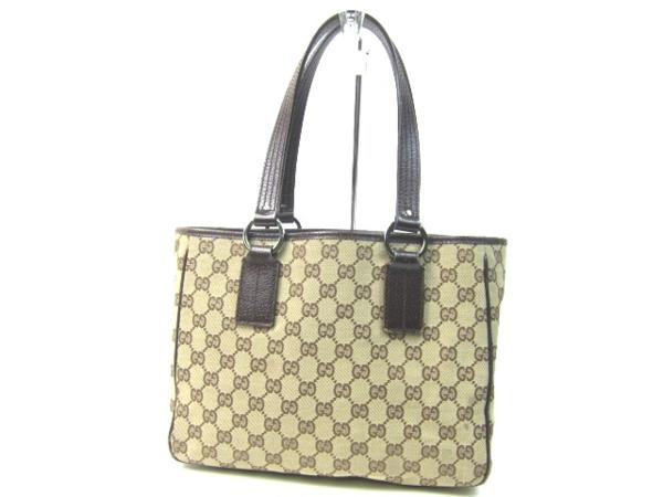 42318★1円★本物★グッチ★トートバッグ★GG柄★キャンバス