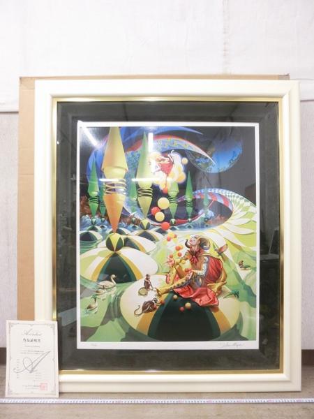 K06554イレーヌ・メイヤー 証明書付 バガテル 版画 78/100 額