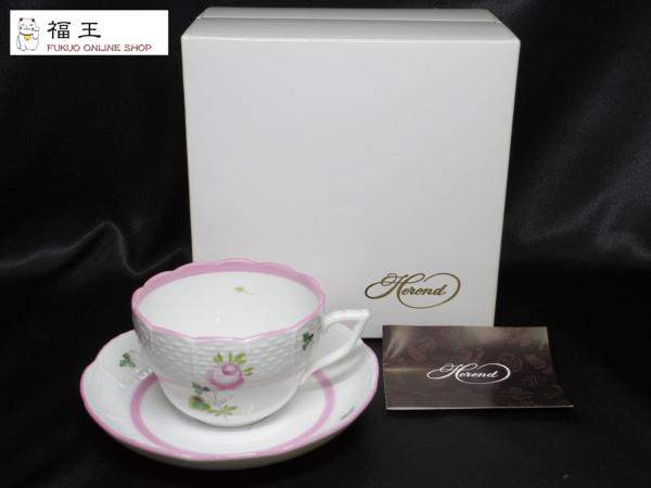 ヘレンド(HEREND) ウィーンのバラ カップ&ソーサー ピンクy20