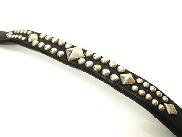 レザーウォレット ウォレットコード スタッズ CALEE - STUDS LEATHER