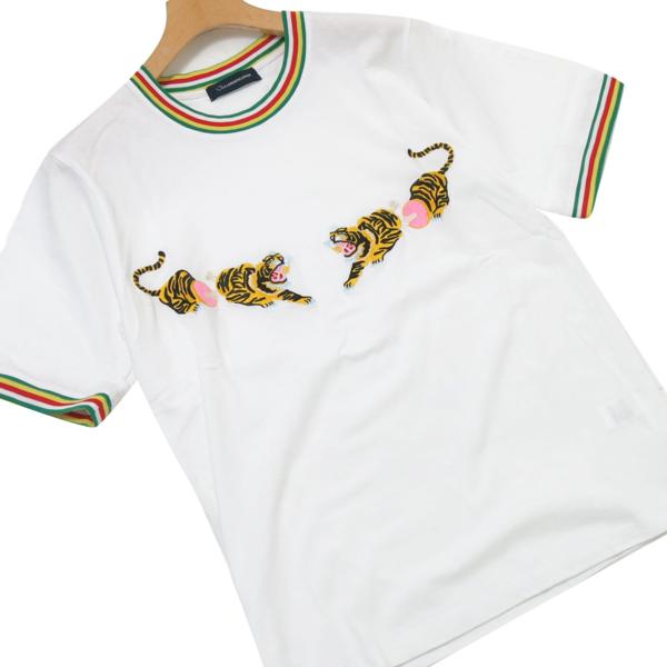 1円 15SS 新品Johnアンダーカバー トラ刺繍TEE 2 白 UNDER COVER