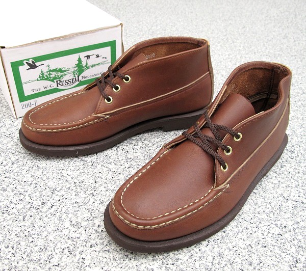ラッセルモカシン 200-7 チャッカブーツ 茶 81/2E 未使用品