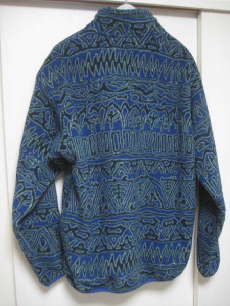 USA製　パタゴニア　98 スナップT　幾何学　柄　M　フリース