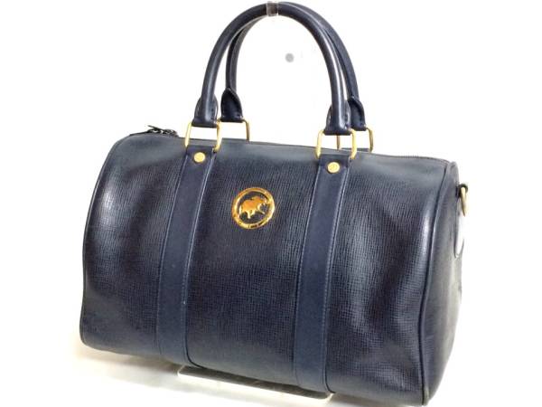 良品 ハンティングワールド メンズ レザー ボストンバッグ