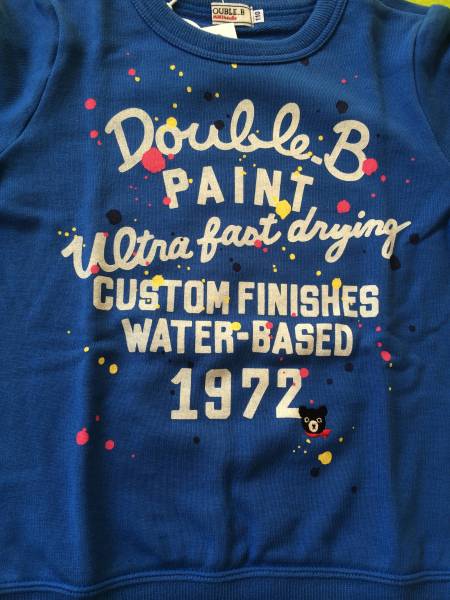 新品　ミキハウス　ダブルＢ　ペイント　トレーナー　110cm