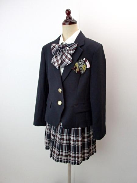 5H121-22791A★新品送料込!卒業準備♪エンブレム付スーツ・紺140