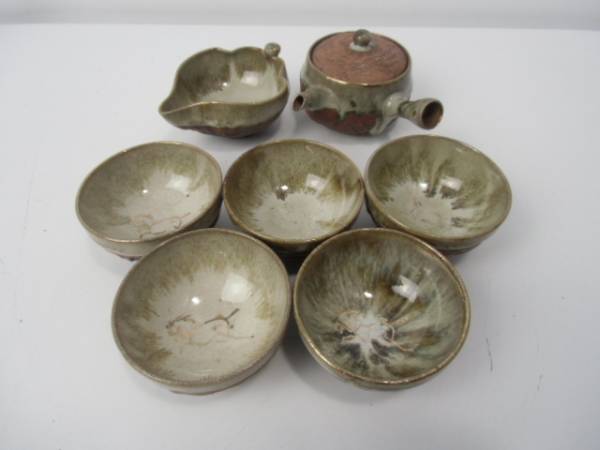 アンティーク☆煎茶器揃☆相馬焼　急須　湯冷まし　茶碗　時代物