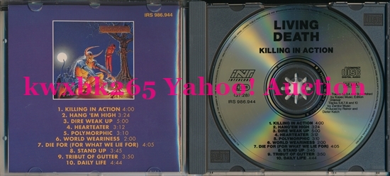 当時物 LIVING DEATH / KILLING IN ACTION 輸入盤 Living Death / Killing In Action スラッシュ Thrash メタル Living