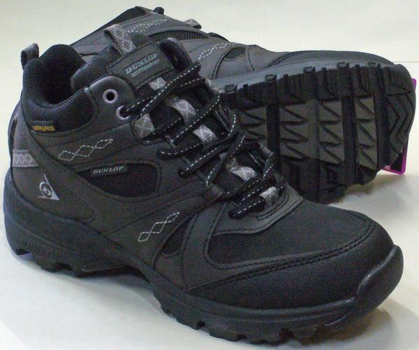 ダンロップ419 透湿防水トレッキングシューズ 黒 23.0㎝3E