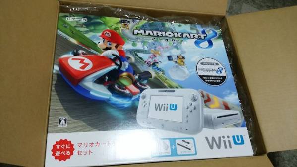 ◆新品Wii U マリオカート8セット＋ハンドル美品付き◆