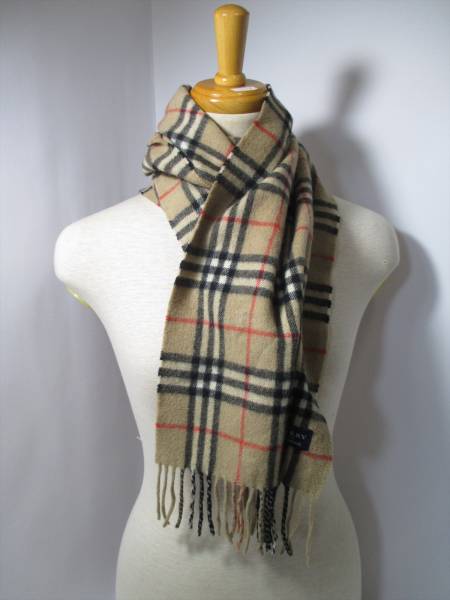 12725 BURBERRY LONDON バーバリー マフラー カシミア 100% バーバリー