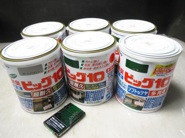 吉清f37 アサヒペン 水性塗料/無臭ペンキ ビッグ10■1.6L★計6缶