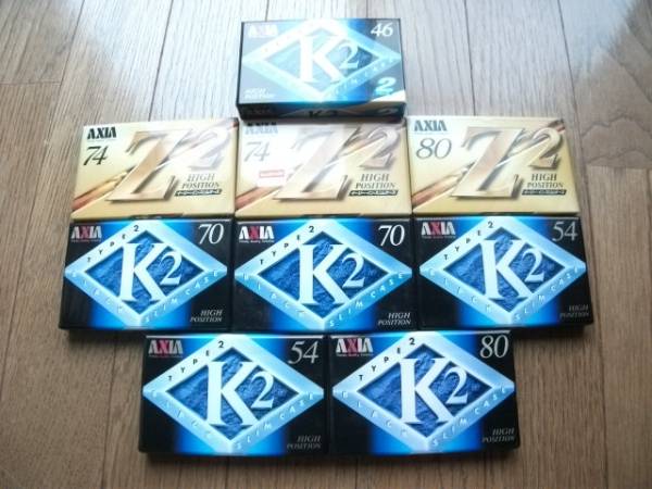 AXIA最高峰ハイポジションカセットテープK2＆Z2