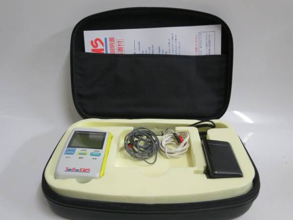 ジャンク品 伊藤超短波 TwinBeatEMS 新品粘着パッド4袋付 A-232