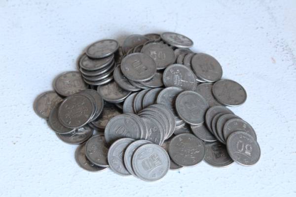 近代銭 硬貨 50円 菊 89枚 830g◆昭和30年・31年・32年・33年