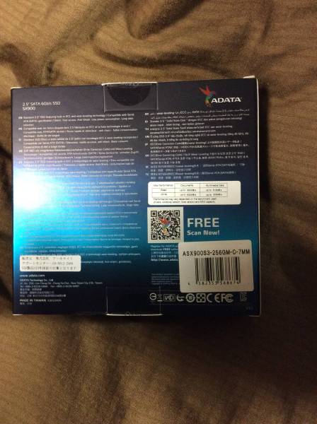 ADATA 256GB SSD XPG SX900 256GB新品