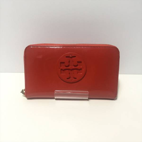 トリーバーチ☆ラウンドファスナー長財布☆オレンジ色♪