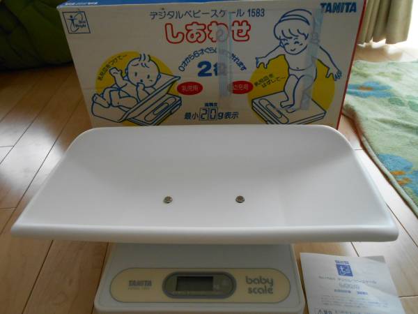 ◆タニタベビースケール◆ しあわせ 中古◆2役　赤ちゃん体重計