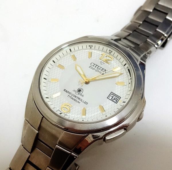 1円～★ シチズン エコドライブ ソーラ アテッサ チタン (HH)
