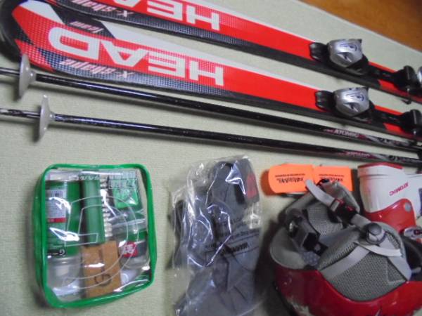 【送料無料‼︎】美品　HEAD147cm スキーセット‼︎ ショートスキー セット（ブランドヘッド）の通販 ☆NO.833 HEAD 147cm
