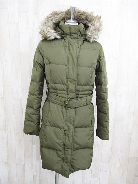 トミーヒルフィガー ダウンコート カーキ色 フード ファー