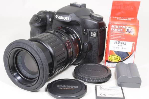 極上☆CANON EOS 40D 純正35-135mm USMレンズセット☆CF付き