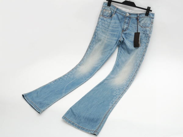 新品14万シェルビーノSCERVINOレディース ブルー ジーンズ40 9号