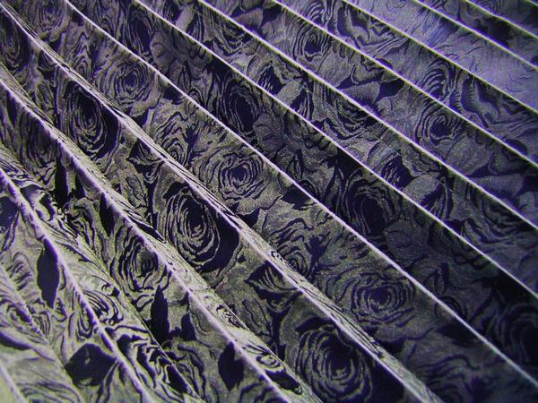 レースサイドカーテン★（オリジナル薔薇ベリーローズ）ネイビー