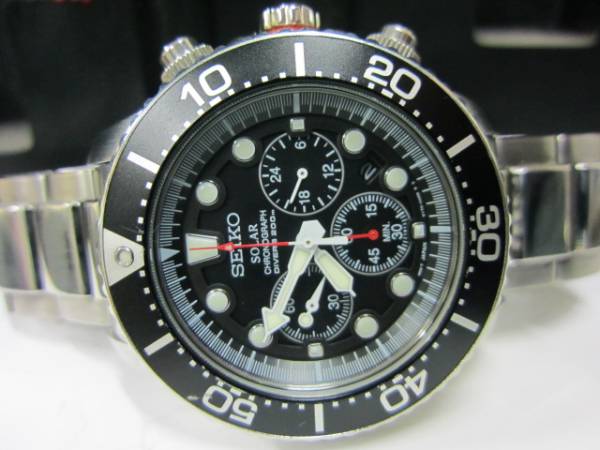 セイコー　ソーラー・ダイバーズクロノグラフＳＳＣ０１５ＰＣ　